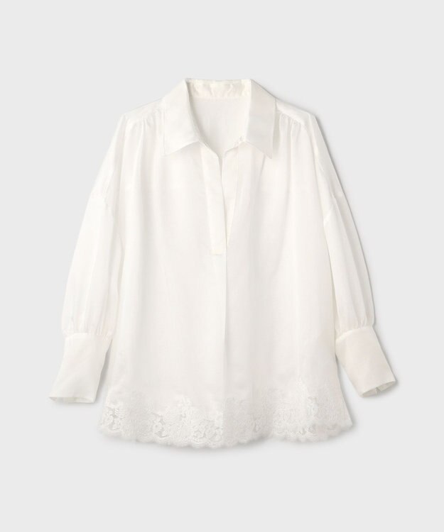 GRACE CONTINENTAL シアースキッパートップ ホワイト