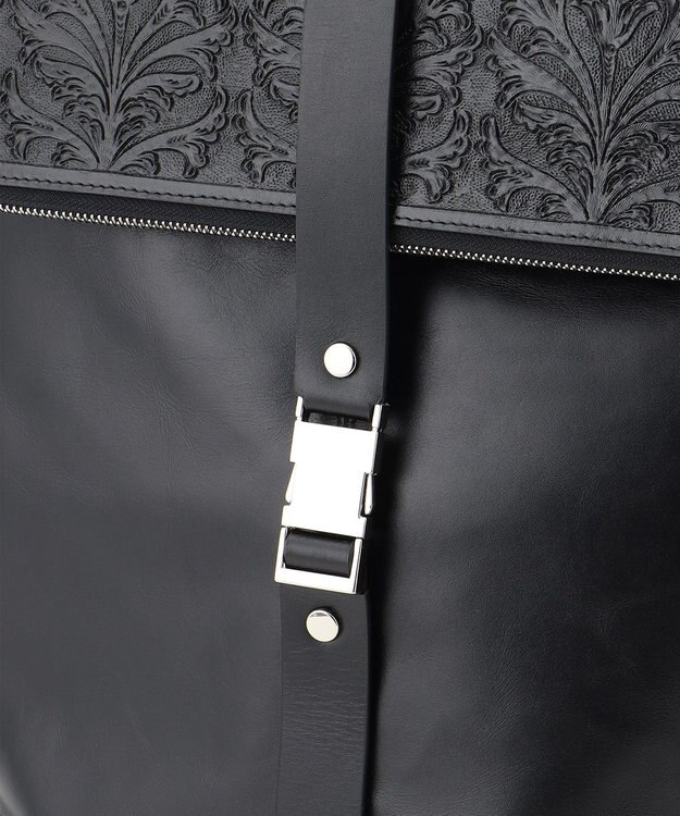 GRACE CONTINENTAL Square Backpack ブラック