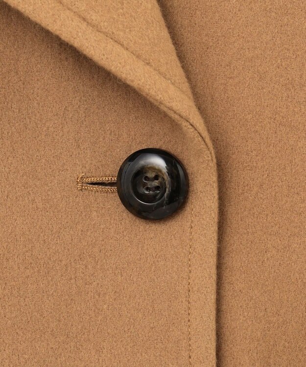 GRACE CONTINENTAL 刺繍ウールコート キャメル