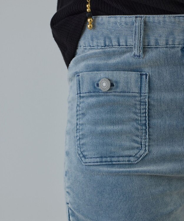 GRACE CONTINENTAL コーデュロイフレアパンツ ブルー