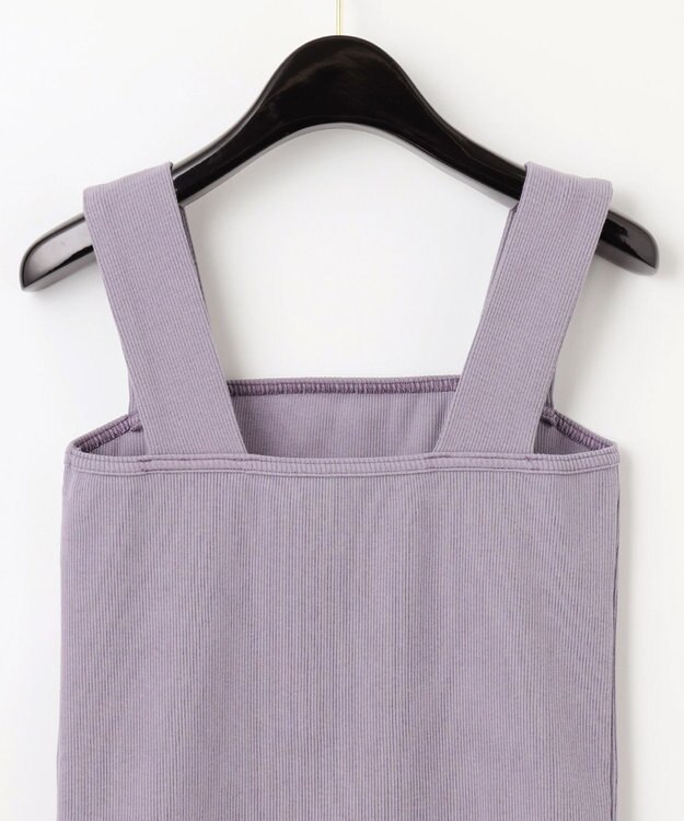 GRACE CONTINENTAL テレコノースリーブトップ ラベンダー