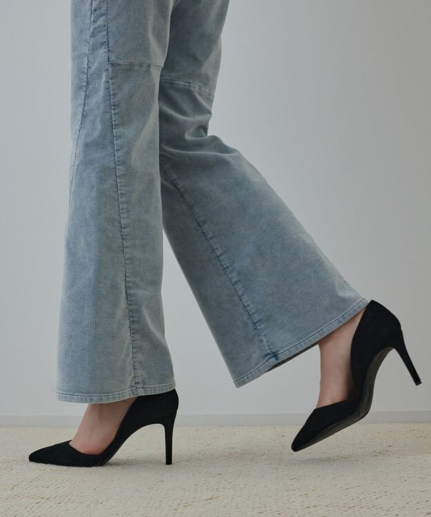 GRACE CONTINENTAL コーデュロイフレアパンツ ブルー