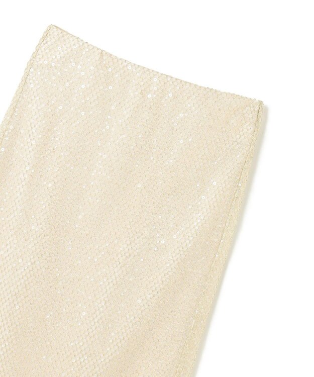 GRACE CONTINENTAL メッシュスパンコールタイトスカート ゴールド