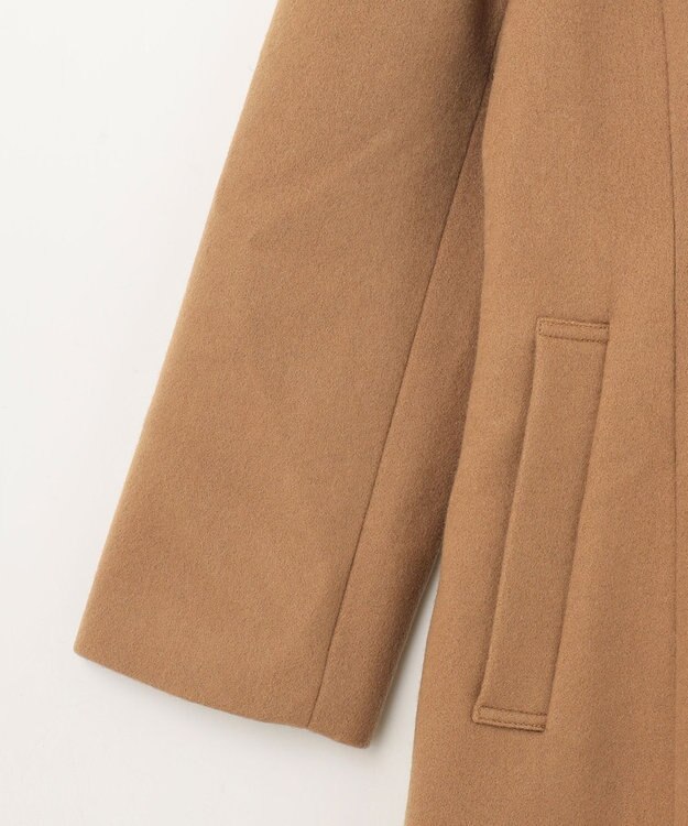 GRACE CONTINENTAL 刺繍ウールコート キャメル