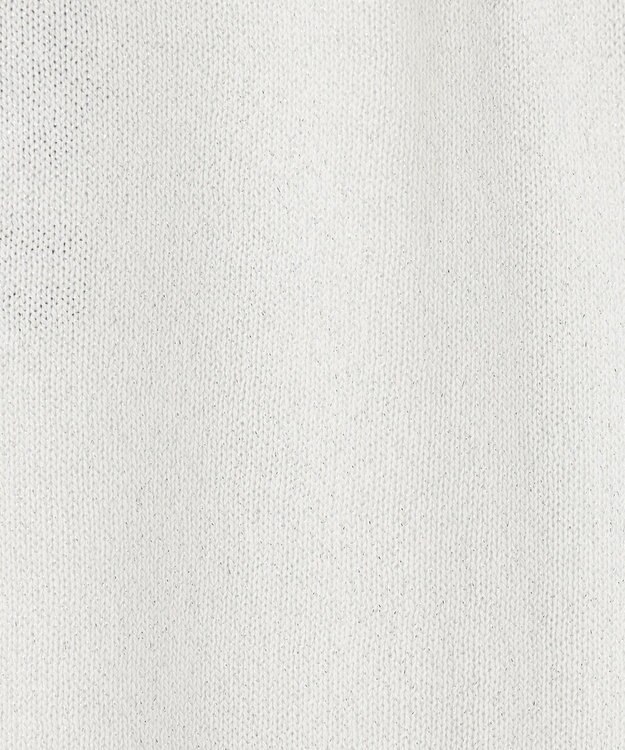 GRACE CONTINENTAL ラメニットノースリーブ ホワイト