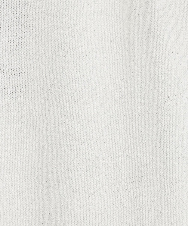 GRACE CONTINENTAL ラメニットノースリーブ ホワイト