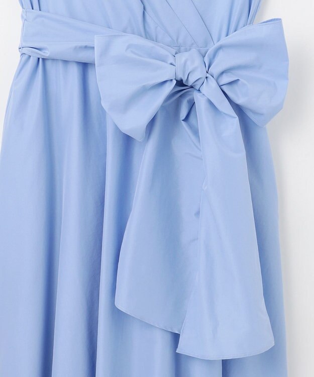 GRACE CONTINENTAL ライトタフタドレス ブルー