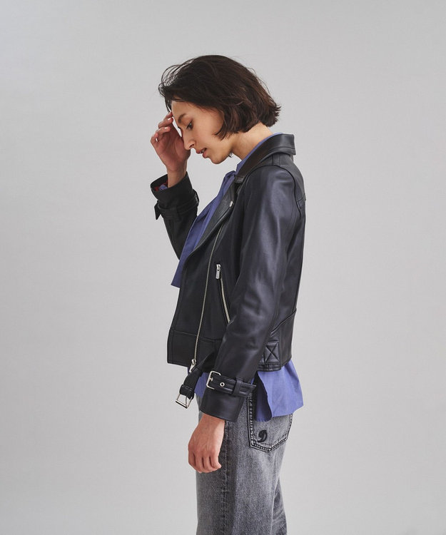 【美品】グレースコンチネンタル レザー ライダースジャケット 本革 羊革★ trim_ofgrc_item56642376338c11e