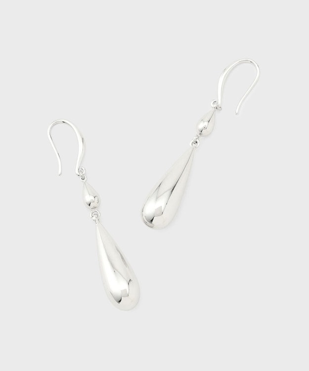 GRACE CONTINENTAL ドロップモチーフピアス シルバー