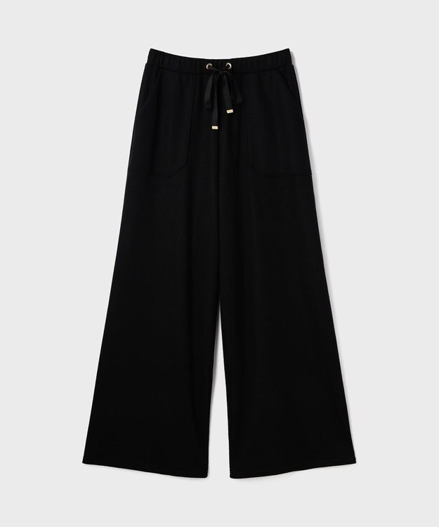 GRACE CONTINENTAL ウールジャージパンツ ブラック