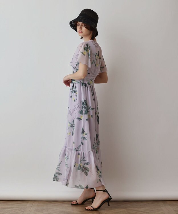 GRACE CONTINENTAL プリントセパレートワンピース パープル