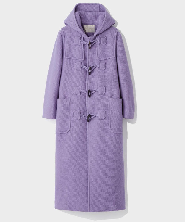 GRACE CONTINENTAL ロングダッフルコート パープル