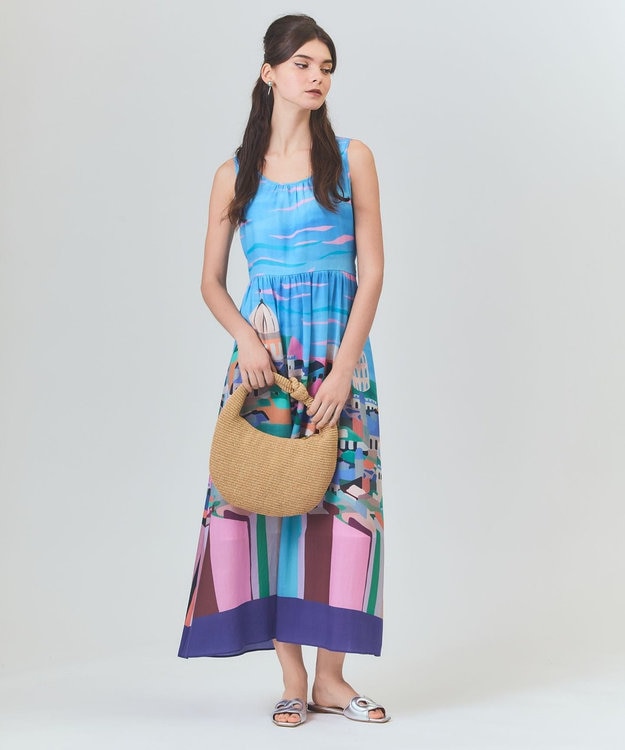 GRACE CONTINENTAL Caterina bertini  タイバッグ ベージュ