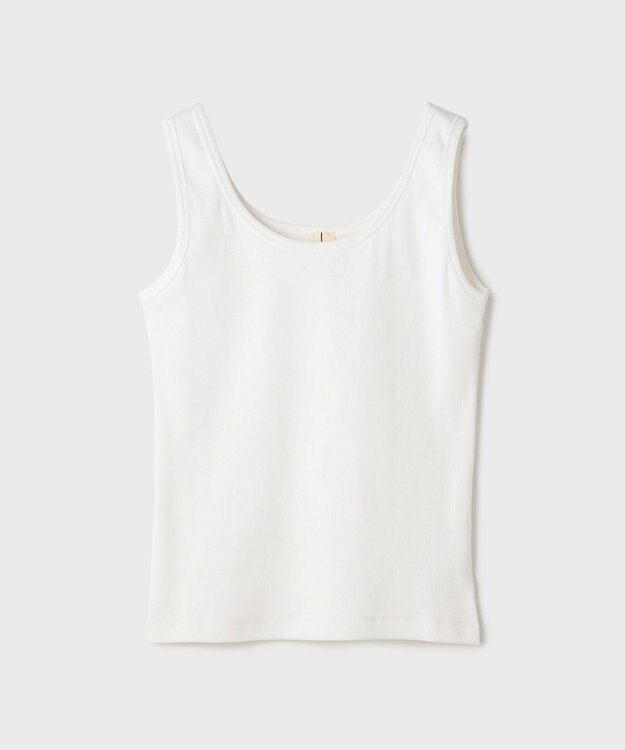 GRACE CONTINENTAL テレコノースリーブトップ ホワイト