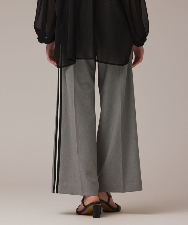 GRACE CONTINENTAL サイドラインパンツ グレー