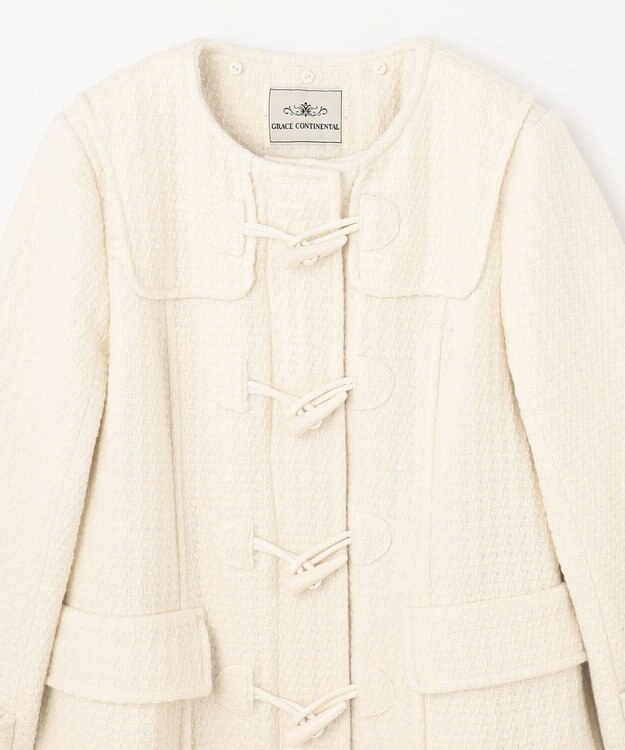 GRACE CONTINENTAL ファーフードダッフルコート キナリ