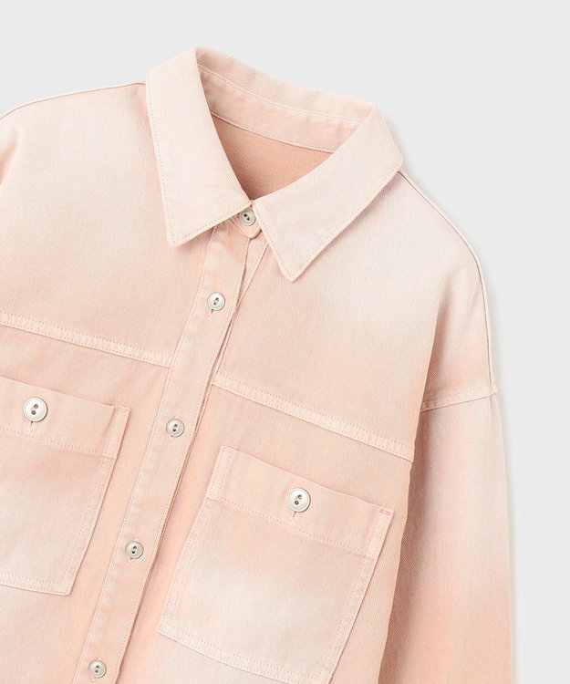 GRACE CONTINENTAL オーバーデニムシャツ ピンク