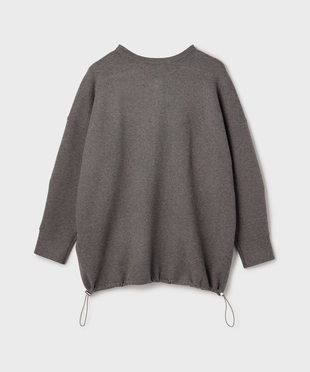 GRACE CONTINENTAL スウェットライクニットトップ グレー