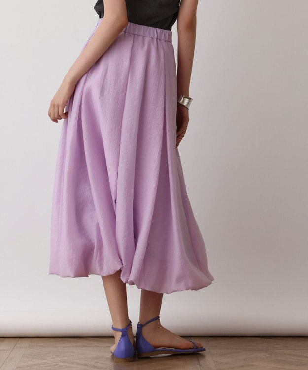 GRACE CONTINENTAL バルーンシアースカート ラベンダー