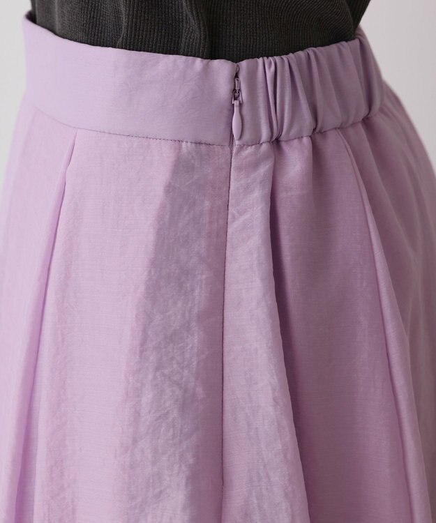 GRACE CONTINENTAL バルーンシアースカート ラベンダー
