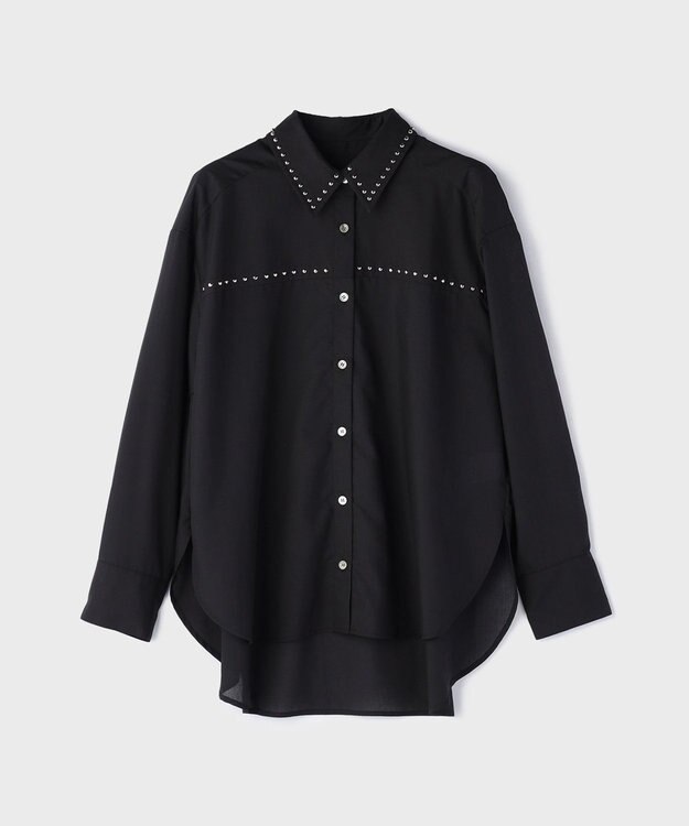 GRACE CONTINENTAL メタルホットフィットシャツ ブラック