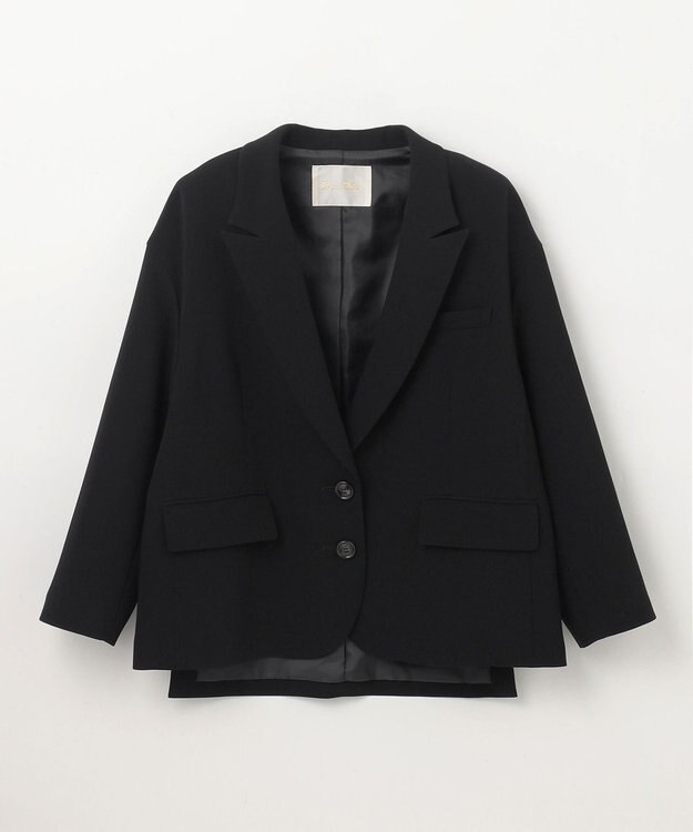 GRACE CONTINENTAL トリアセオーバーサイズジャケット ブラック