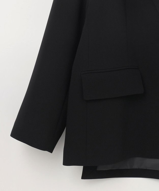 GRACE CONTINENTAL トリアセオーバーサイズジャケット ブラック