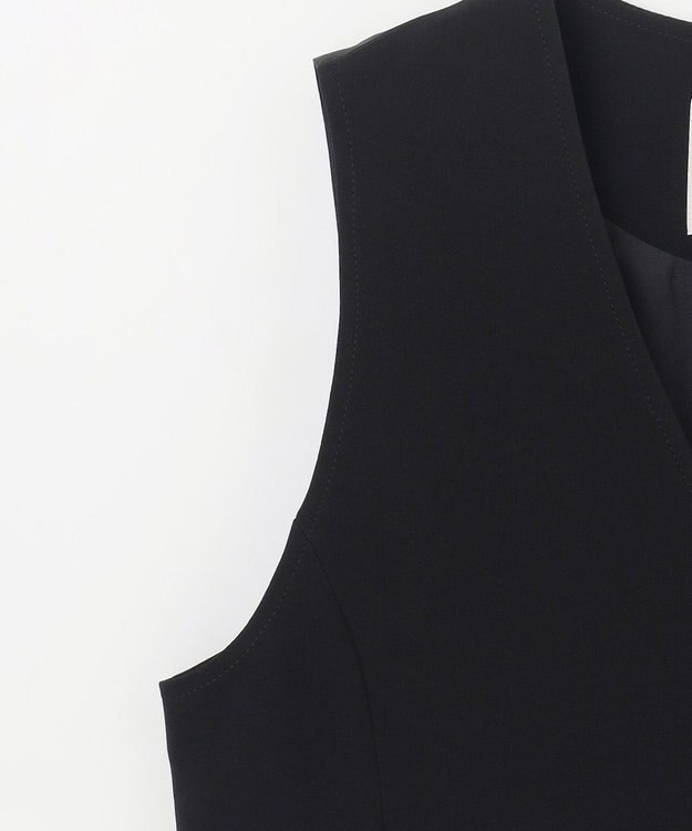 GRACE CONTINENTAL トリアセショートジレ ブラック