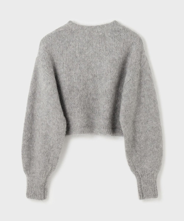 GRACE CONTINENTAL アルパカニットカーディガン グレー