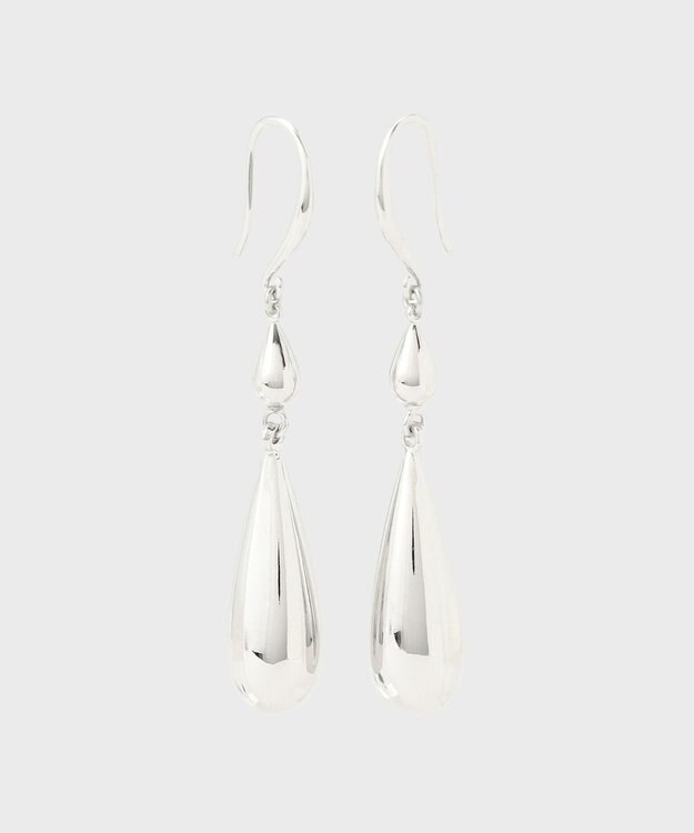 GRACE CONTINENTAL ドロップモチーフピアス シルバー