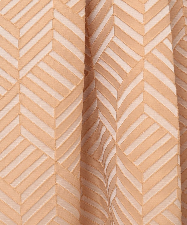 GRACE CONTINENTAL キカジャガードタックドレス ベージュ