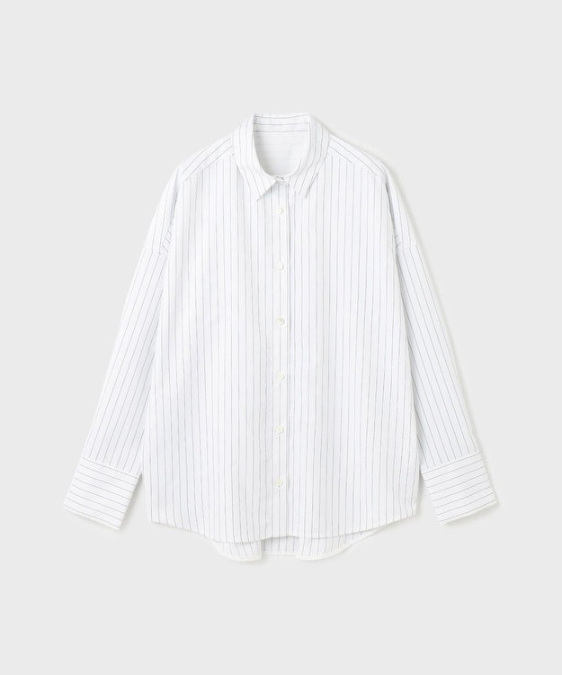 GRACE CONTINENTAL チュールレイヤードシャツ ホワイト