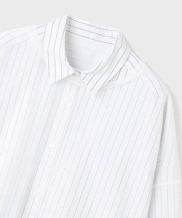 GRACE CONTINENTAL チュールレイヤードシャツ ホワイト