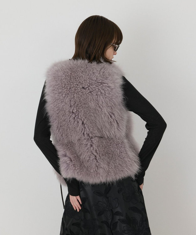 GRACE CONTINENTAL 【イベント店舗・ONLINE STORE先行アイテム】カシミヤファージレ ライトグレー