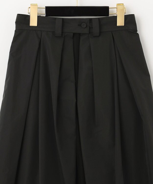 GRACE CONTINENTAL ブラックタフタオーバースカート ブラック