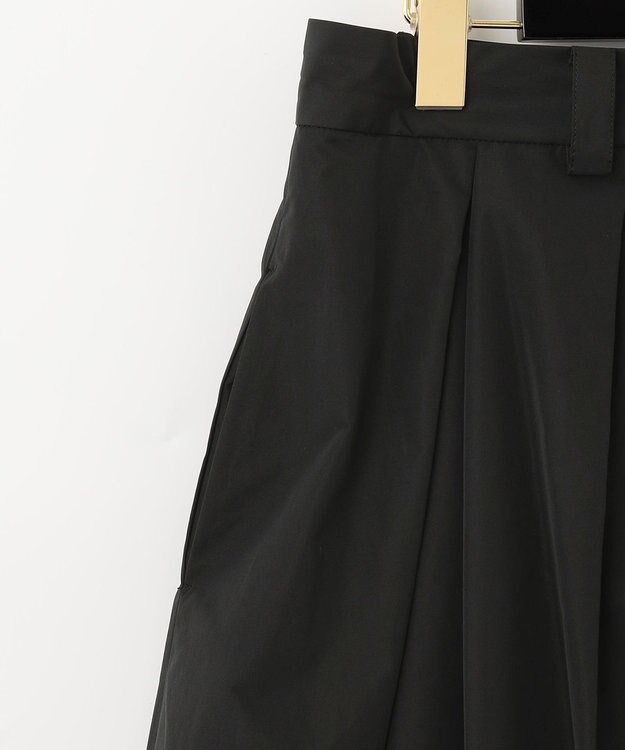 GRACE CONTINENTAL ブラックタフタオーバースカート ブラック