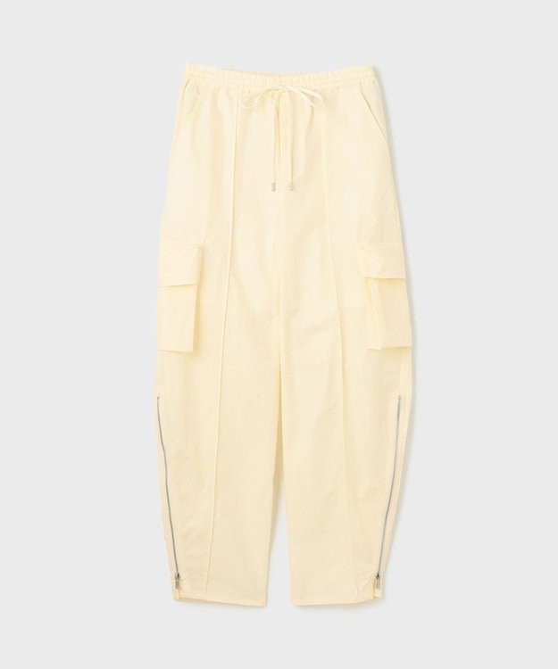 GRACE CONTINENTAL ナイロンジップカーゴパンツ キナリ