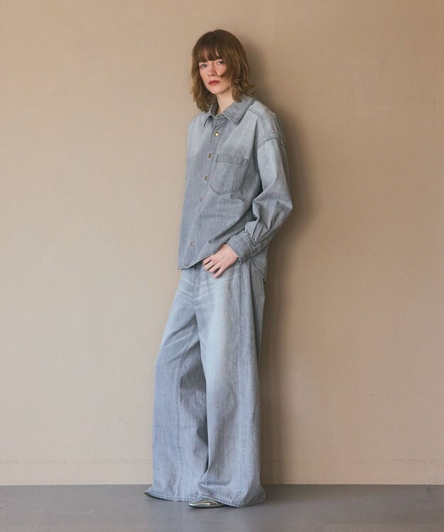 GRACE CONTINENTAL 10ozムラ糸デニムパンツ グレー