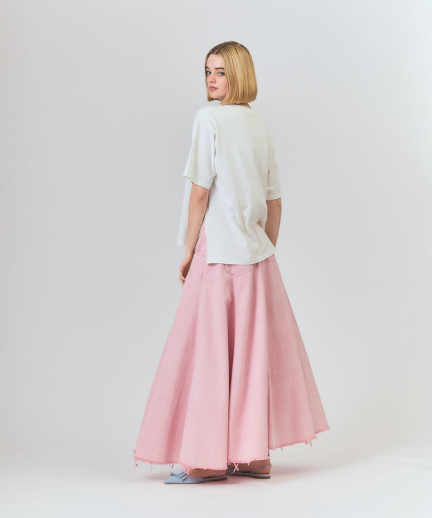 GRACE CONTINENTAL リゾートプリントTシャツ ホワイト