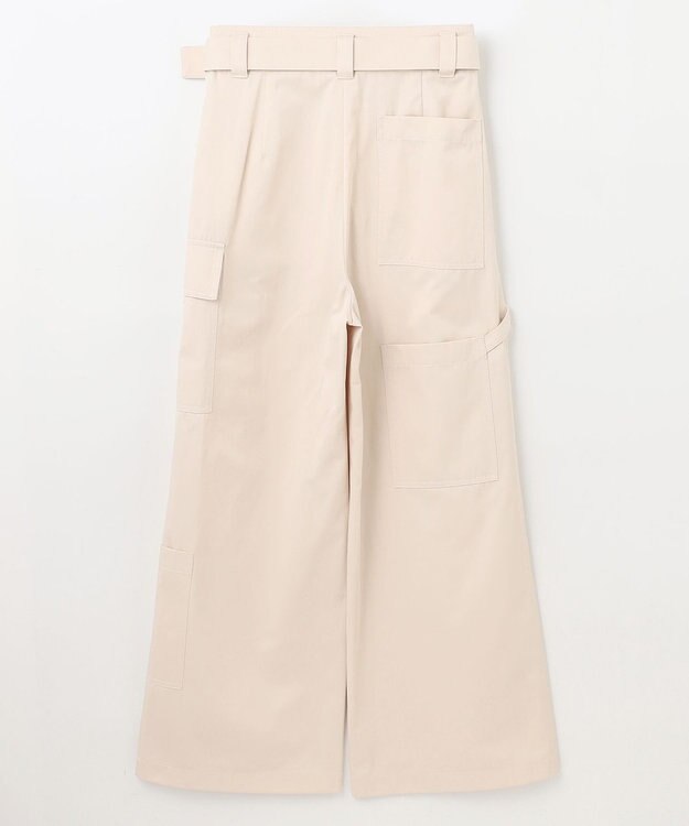 GRACE CONTINENTAL アシンメトリーワークパンツ ベージュ