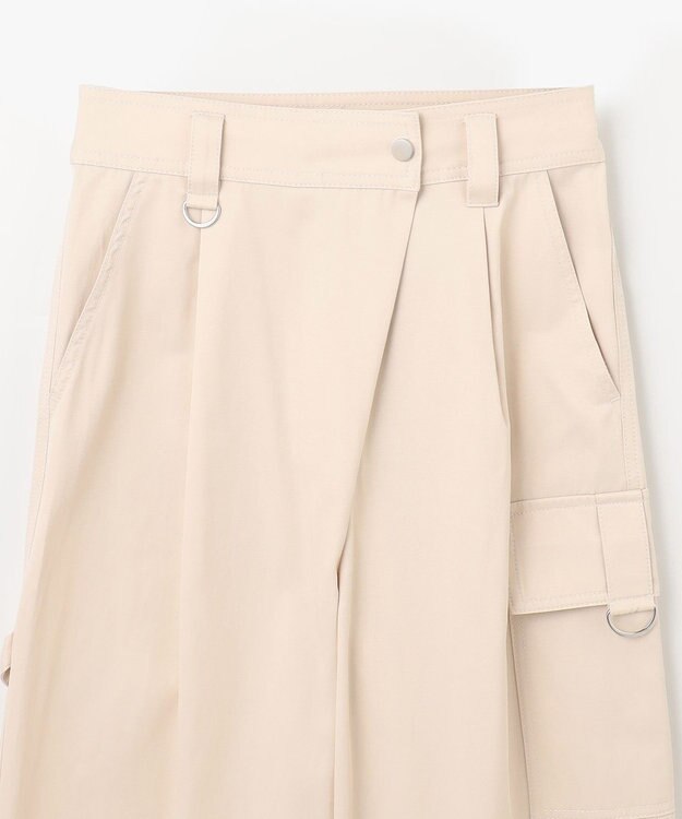 GRACE CONTINENTAL アシンメトリーワークパンツ ベージュ