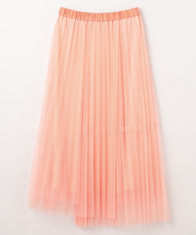 GRACE CONTINENTAL ティアードラップチュールスカート ピンク