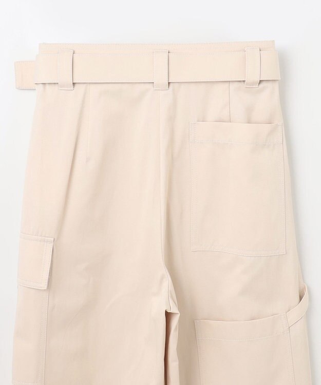 GRACE CONTINENTAL アシンメトリーワークパンツ ベージュ