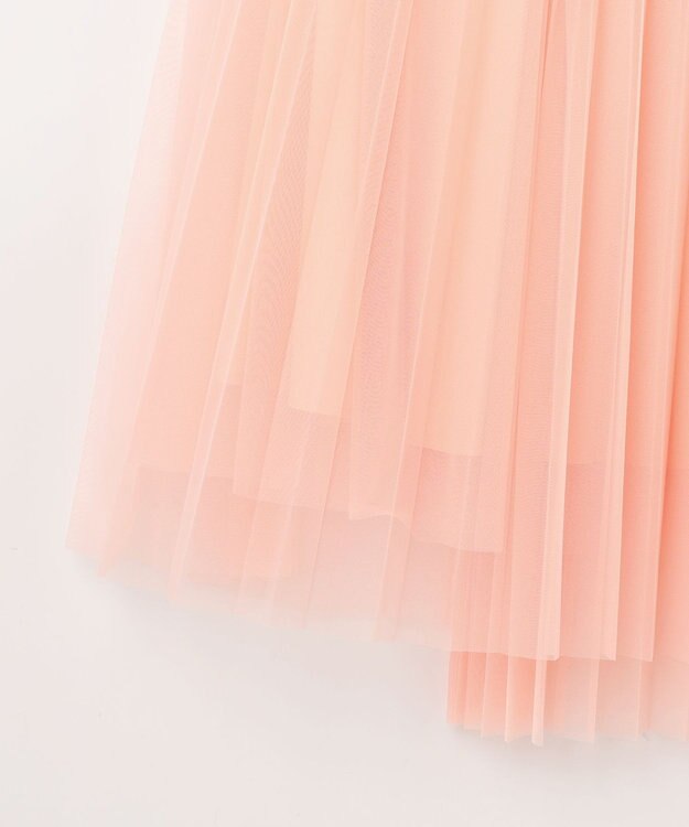 GRACE CONTINENTAL ティアードラップチュールスカート ピンク