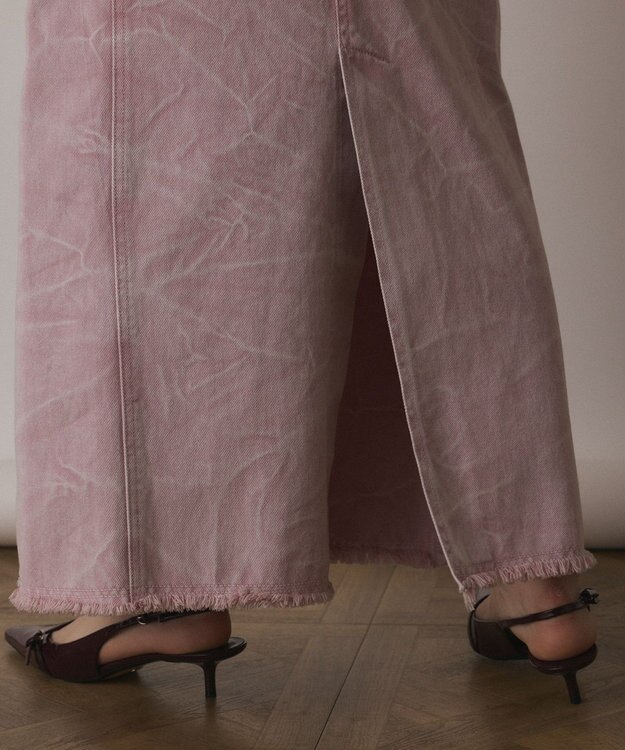 GRACE CONTINENTAL ピグメントタイトスカート ピンク