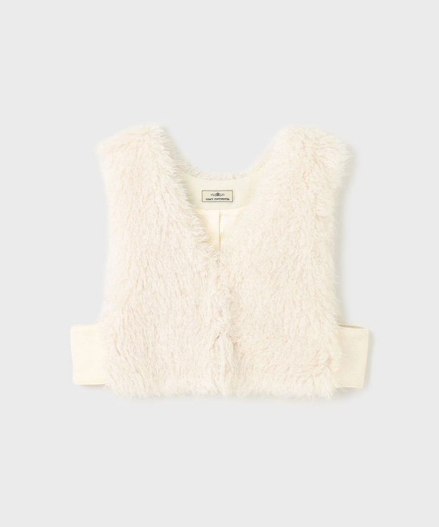 【極美品】GRACE CONTINENTAL レッキス×フォックスファーベスト 極美品】GRACE CONTINENTAL レッキス×フォックスファーベスト