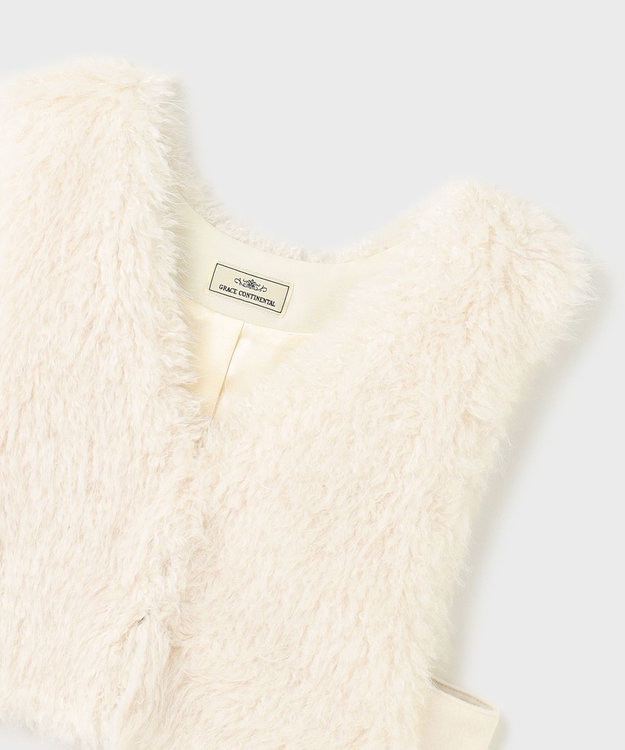 GRACE CONTINENTAL ショートファーベスト キナリ