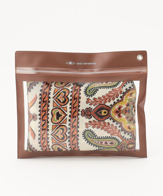 GRACE CONTINENTAL Fabricマルシェbag1 オレンジ