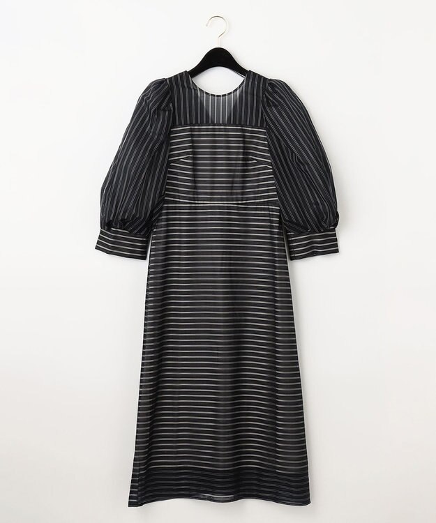 yori グレー パフスリーブワンピース yori 2way パフスリーブ コットン ワンピース グレー ヨリ 2022