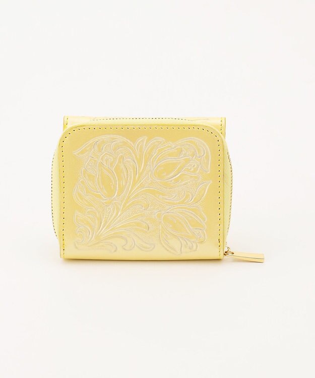 GRACE CONTINENTAL Zipper Wallet イエロー